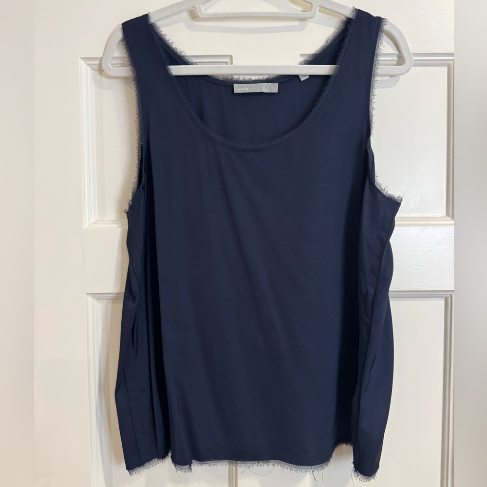 Vince Deep Blue Tank Top
